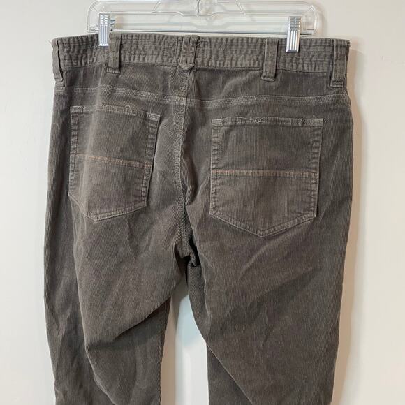 Howler Bros Mens Pants Corduroy Frontside 5 Pocket Charcoal Grey Size 36 Stretch - Picture 5 of 9